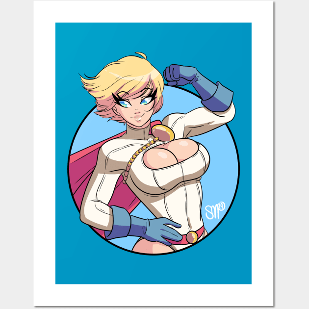 Power Girl Wall Art by sgtmadness